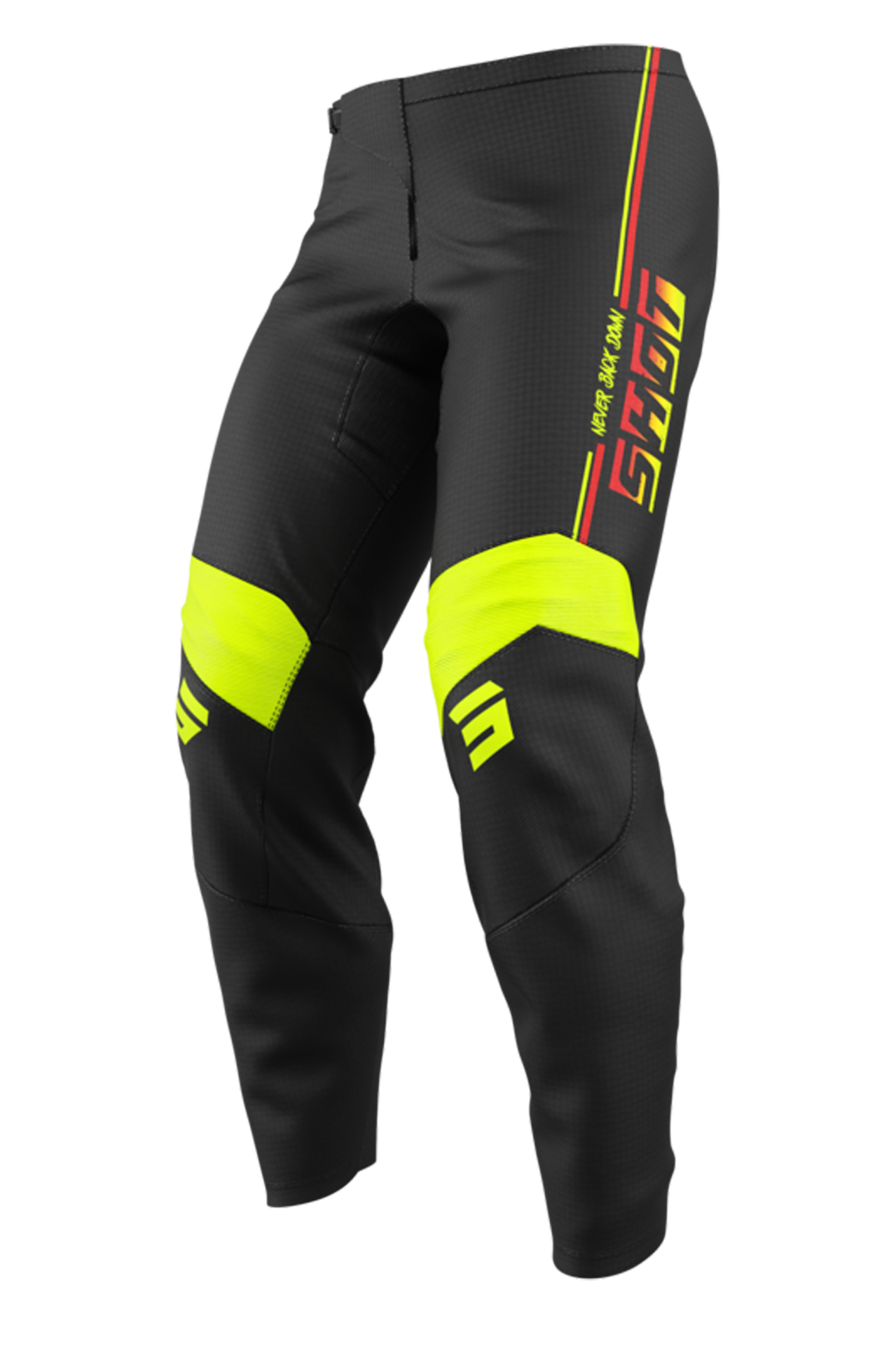 Spodnie Cross Shot Draw Kid Młodzieżowy Blok neonowy żółty10-11 lat