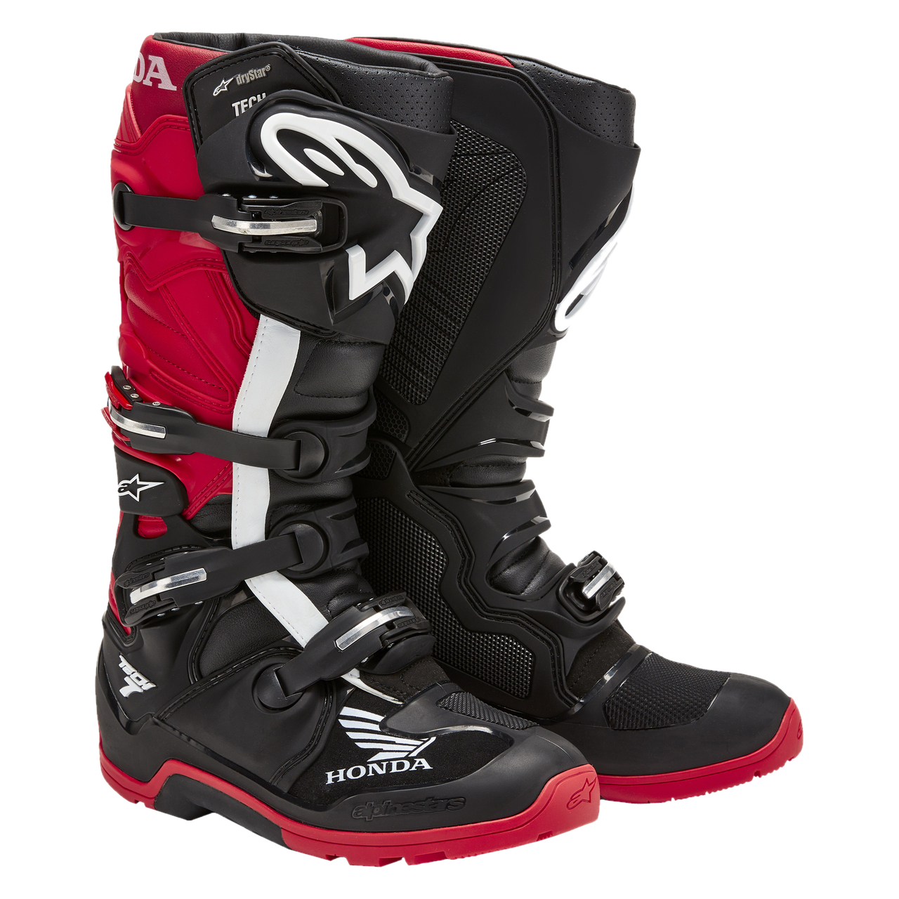 Buty Enduro Alpinestars Honda Tech 7 Drystar Czarny/Jasnoczerwony40,5