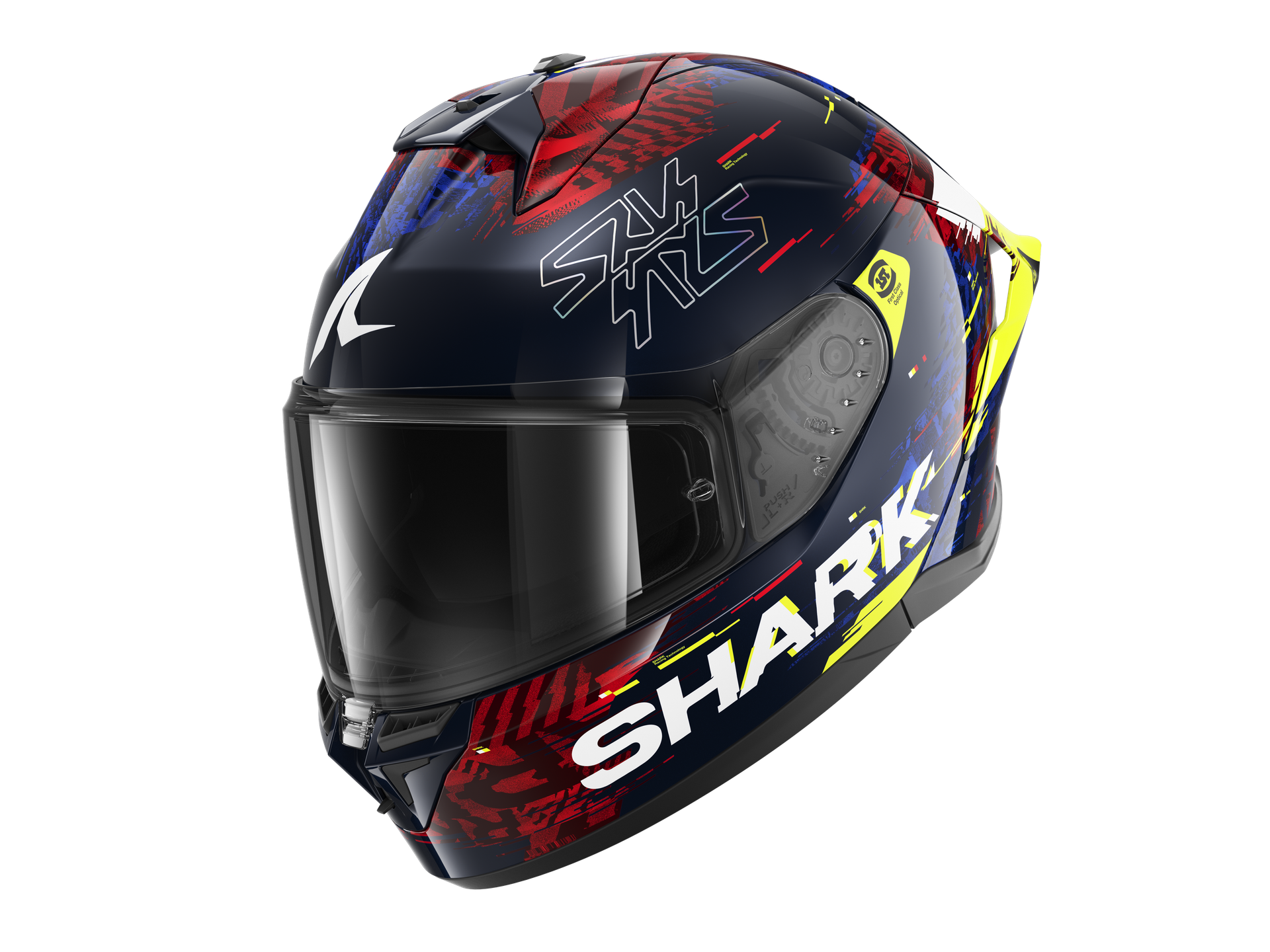 Kask Integralny Shark Skwal Cup Speed-Vib Niebieski/Czerwony/ŻółtyS