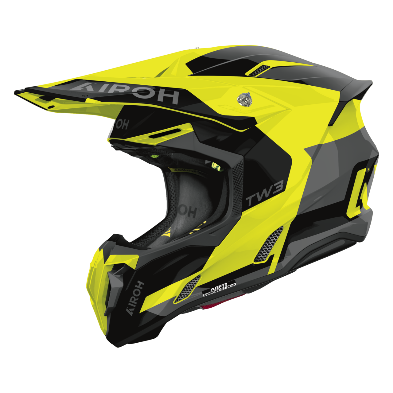 Kask Cross Airoh Twist 3 Fancy (2026) Żółty błyszczącyS