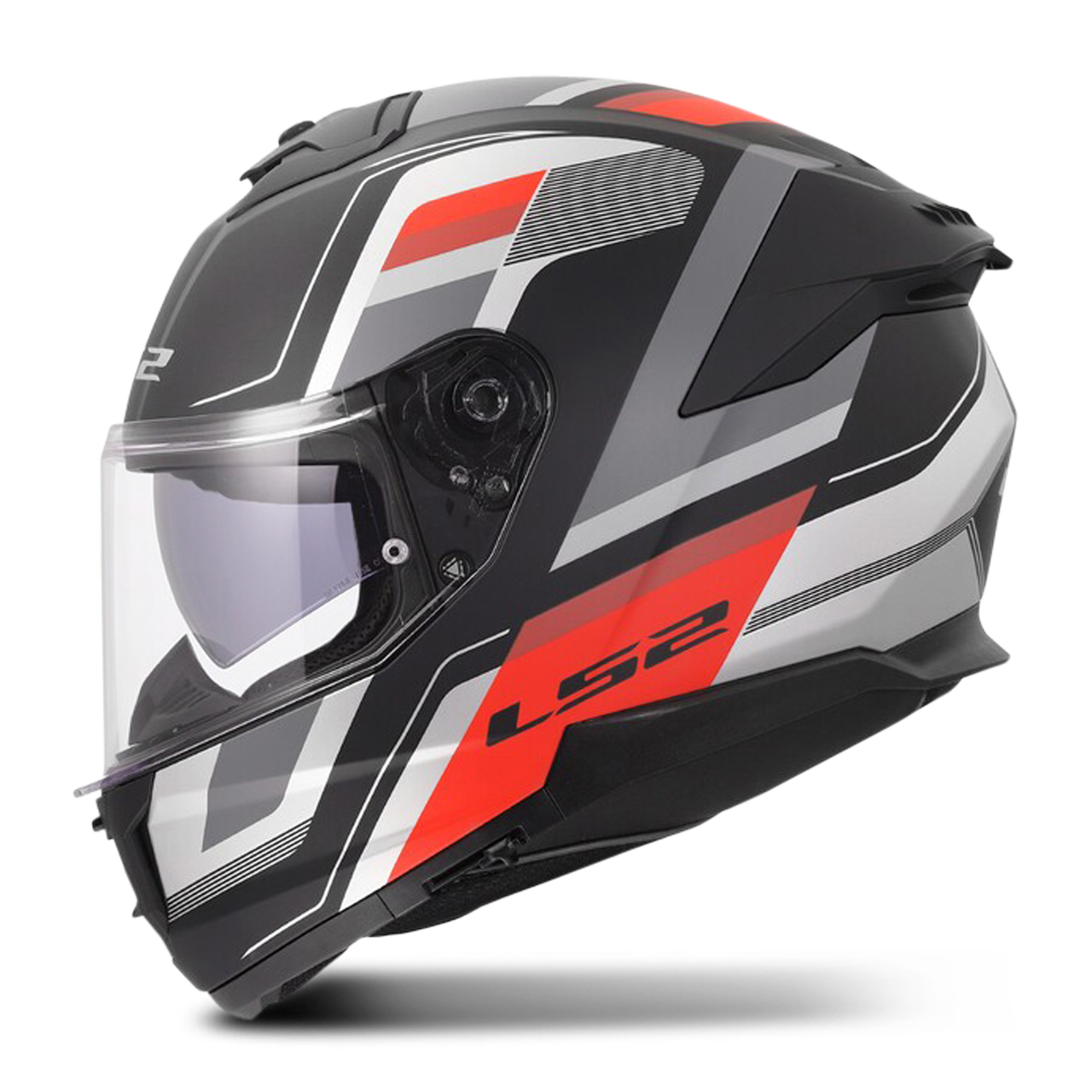Kask Integralny LS2 FF808 Stream II Vintage Czarny/Szary/CzerwonyL