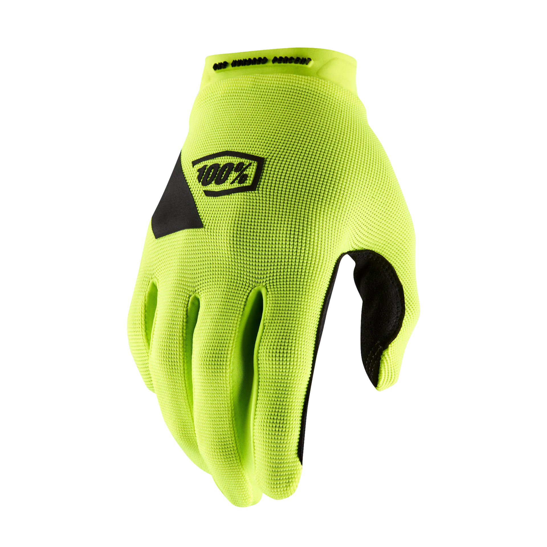 Rękawice Cross 100% Ridecamp Żółty fluorescencyjnyS