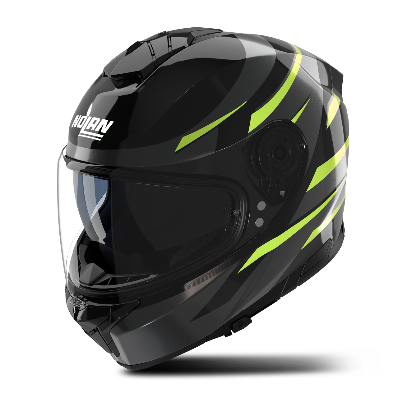 Kask Integralny Nolan N80-8 Fervo Czarno/Antracyt/Zielony Impulse Chromowany MetalXXXL