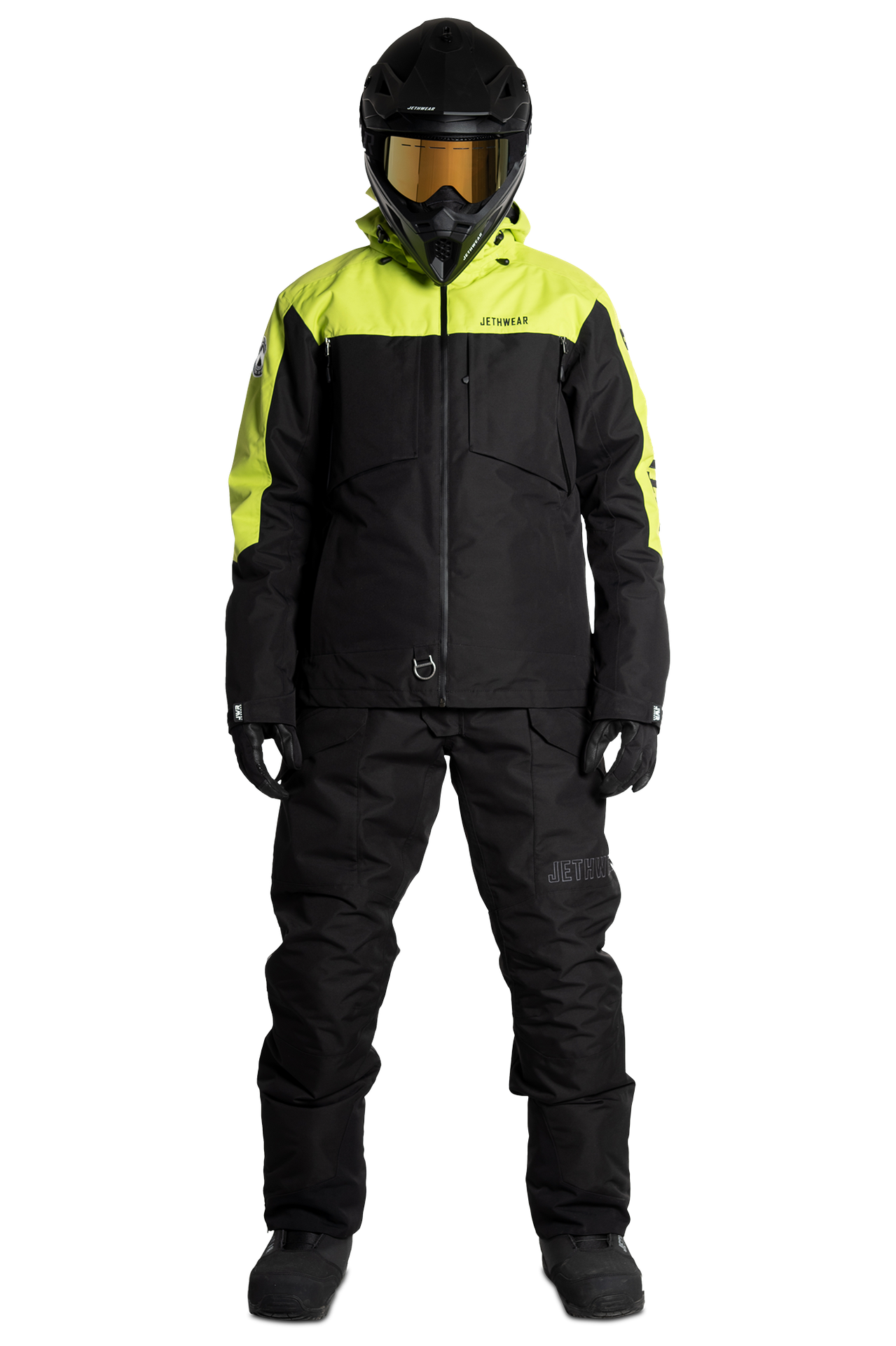 Kurtka Zimowa Jethwear Crisp S.A.F.E Ocieplana Czarny/ZielonyM