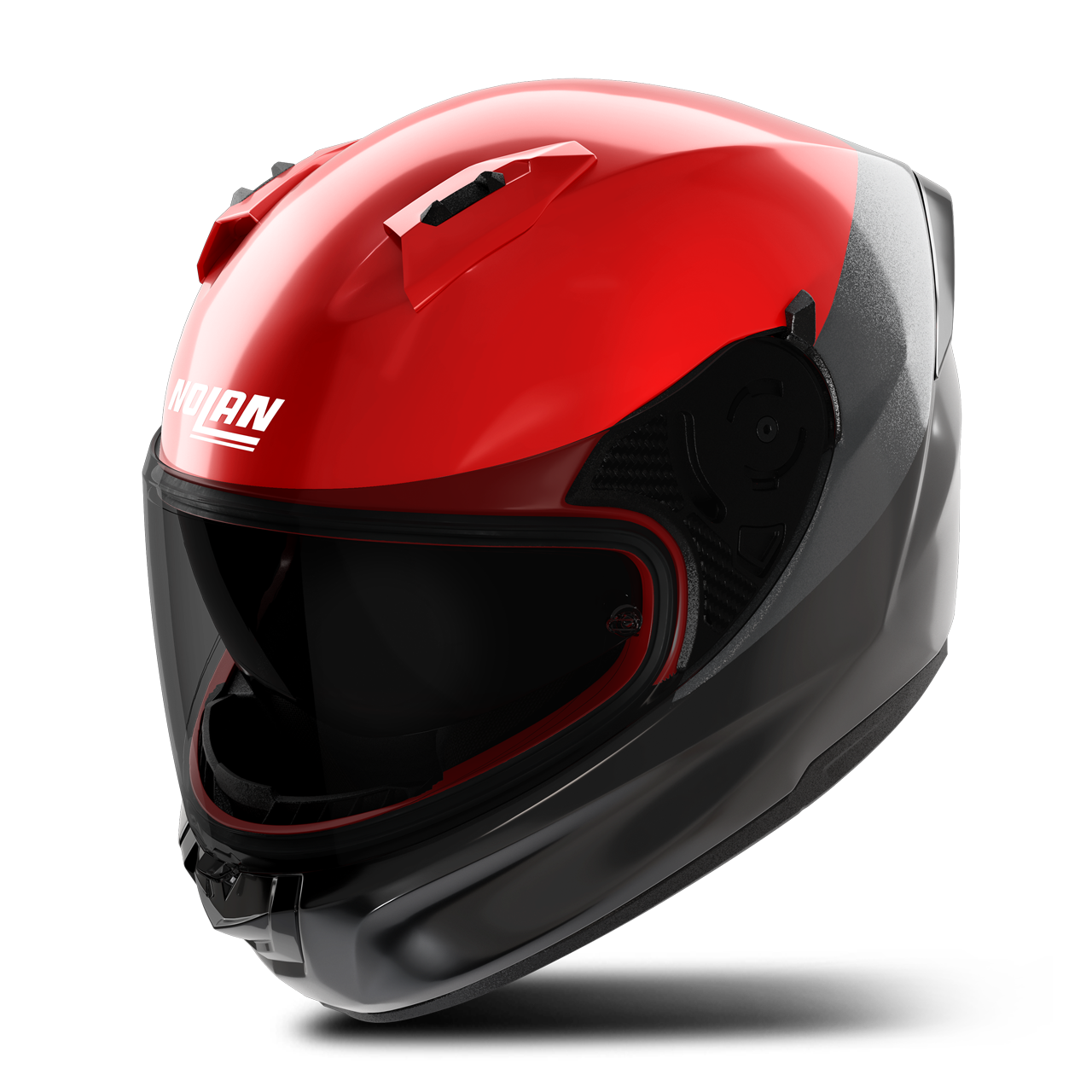 Kask Integralny Nolan N60-6 Verniciatura Speciale Czarny/Czerwony/Antracytowy PołyskS