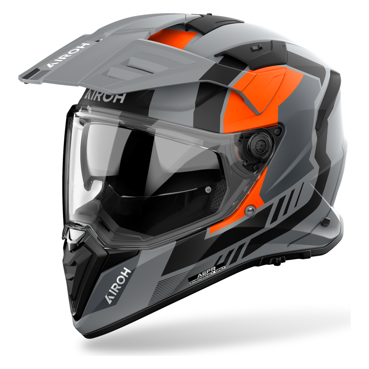 Kask Adventure Airoh Bandit Pomarańczowy MatowyL