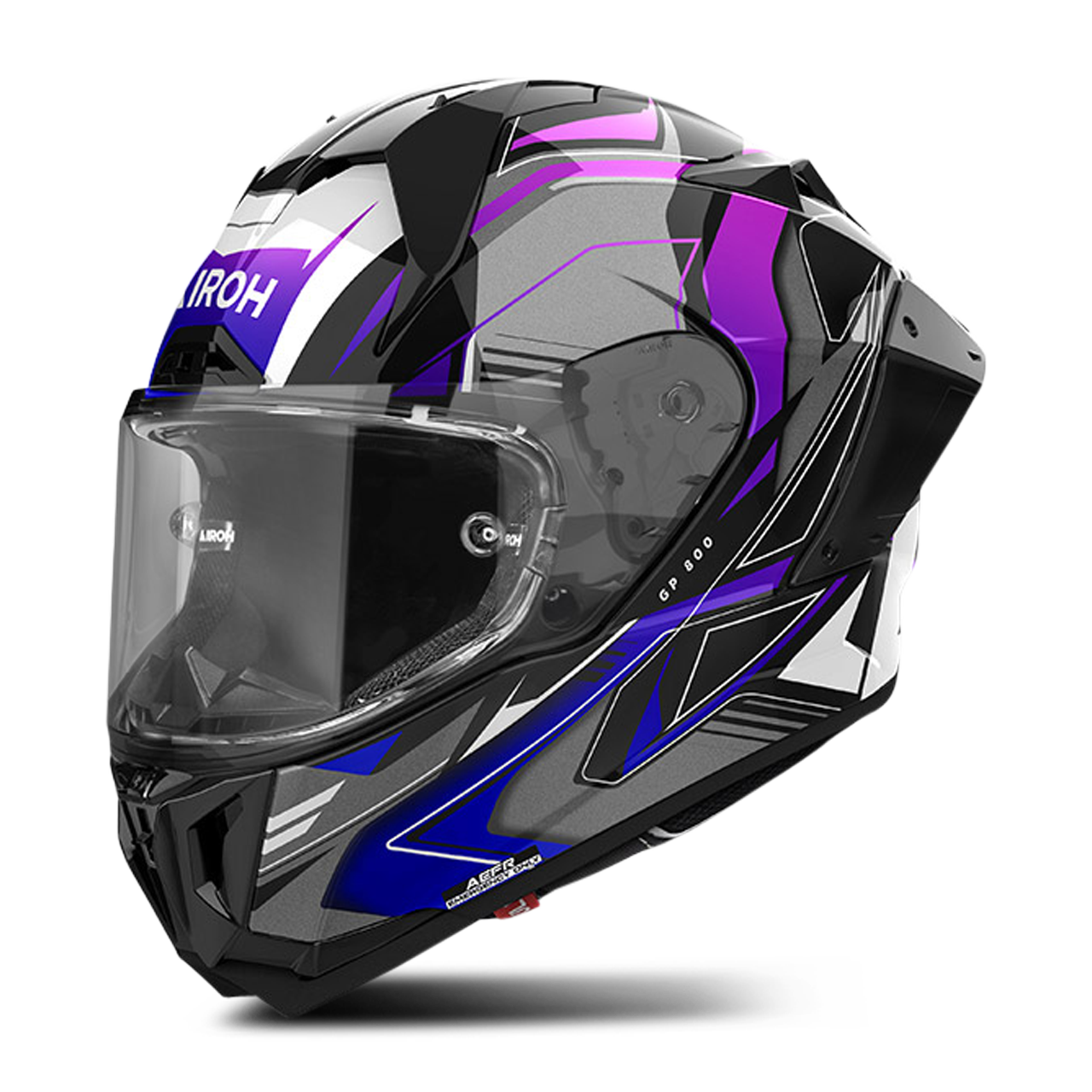 Kask Integralny Airoh GP 800 Błyszczący niebieskiM