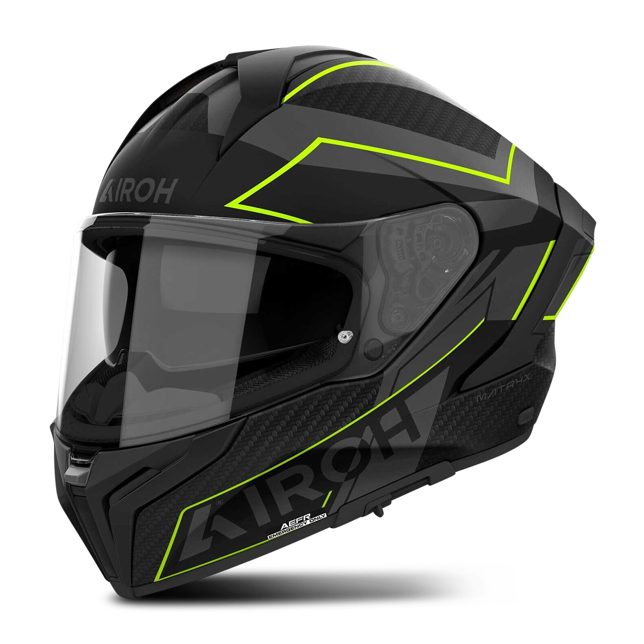 Kask Integralny Airoh Matryx Sentinel Matowy ŻółtyL