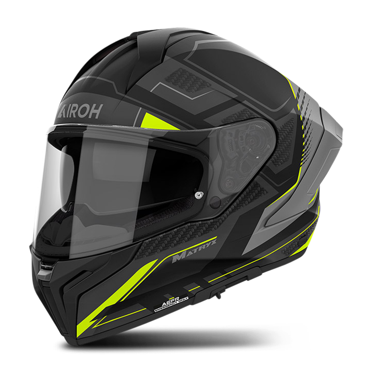 Kask Integralny Airoh Matryx Rocket Matowy Matowy ŻółtyM