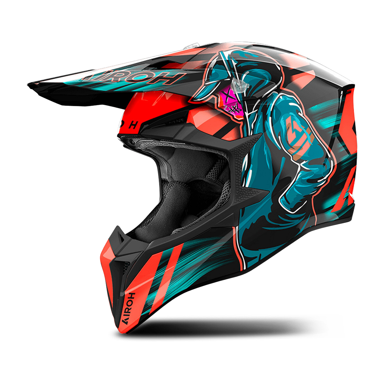 Kask Cross Airoh Wraaap WielokolorowyM