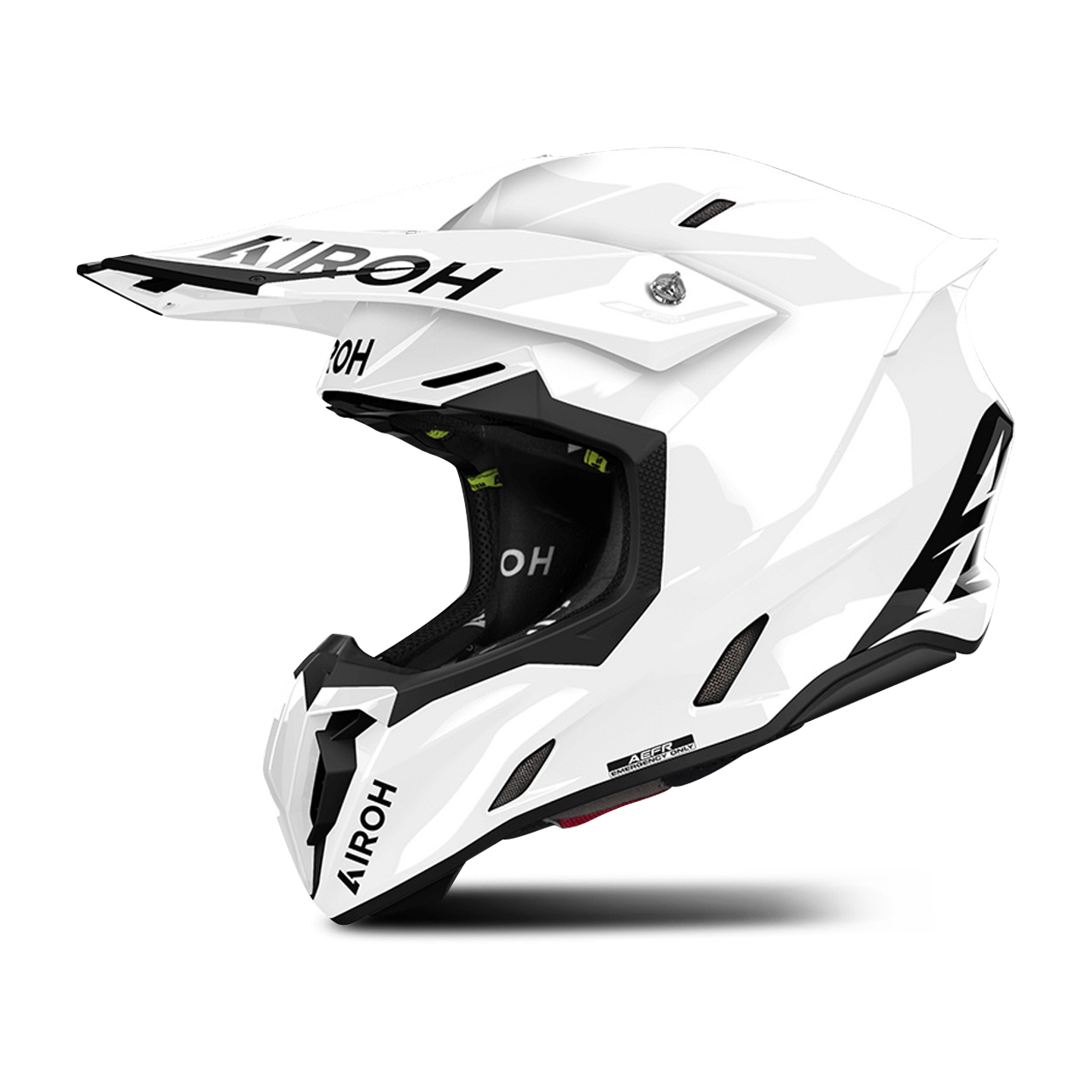 Kask Cross Airoh Twist 3 Złamany Biały BłyszczącyXXL