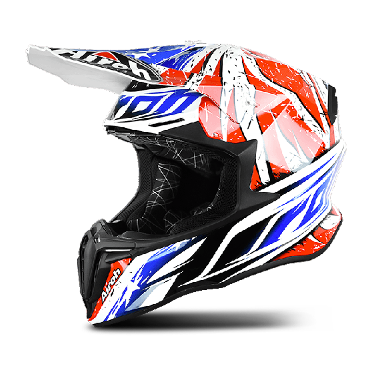 Kask Cross Airoh Twist Leader Czerwony/Niebieski/CzarnyXXL