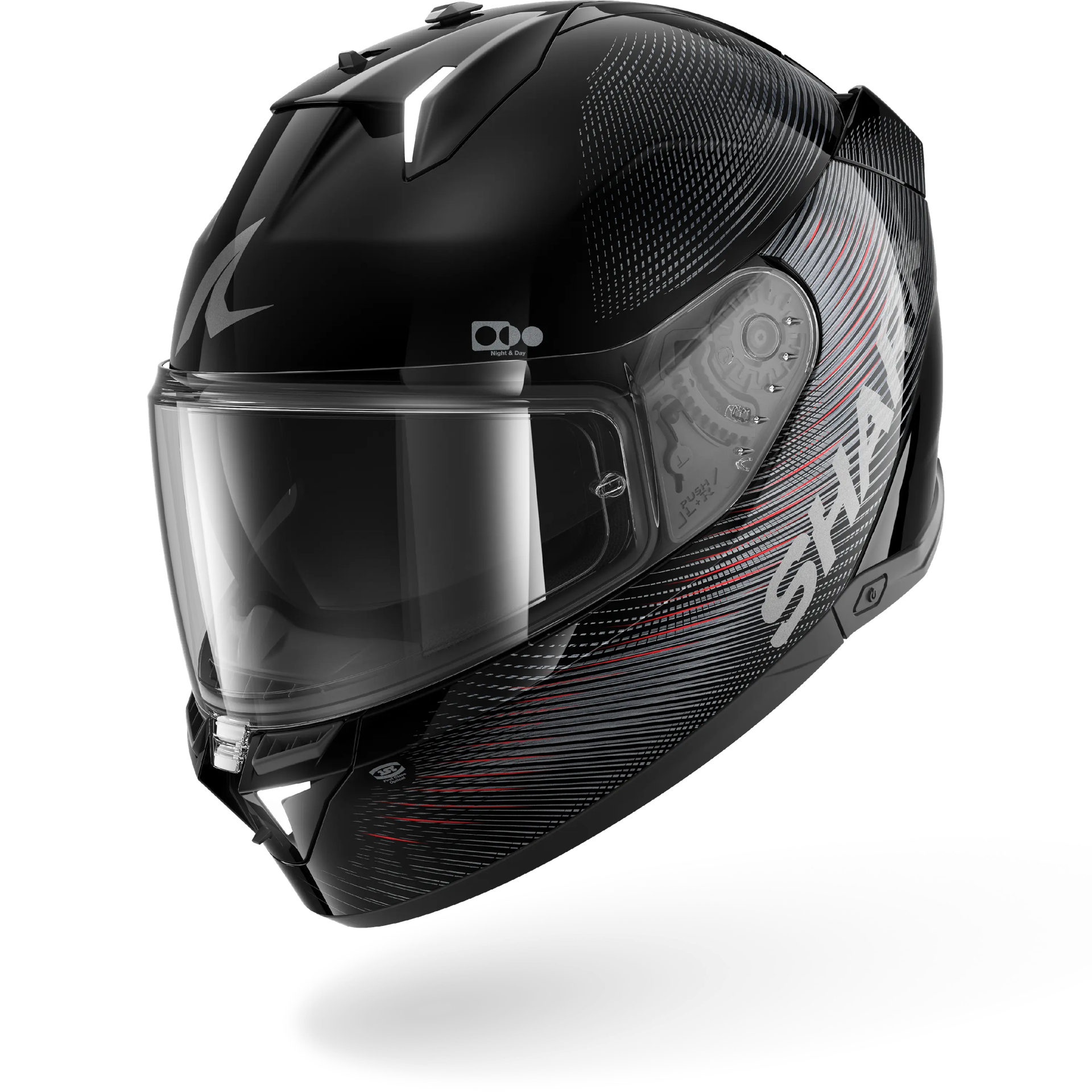Kask Integralny Shark Skwal I3 SP Lyne Czarny/Antracyt/CzerwonyXL
