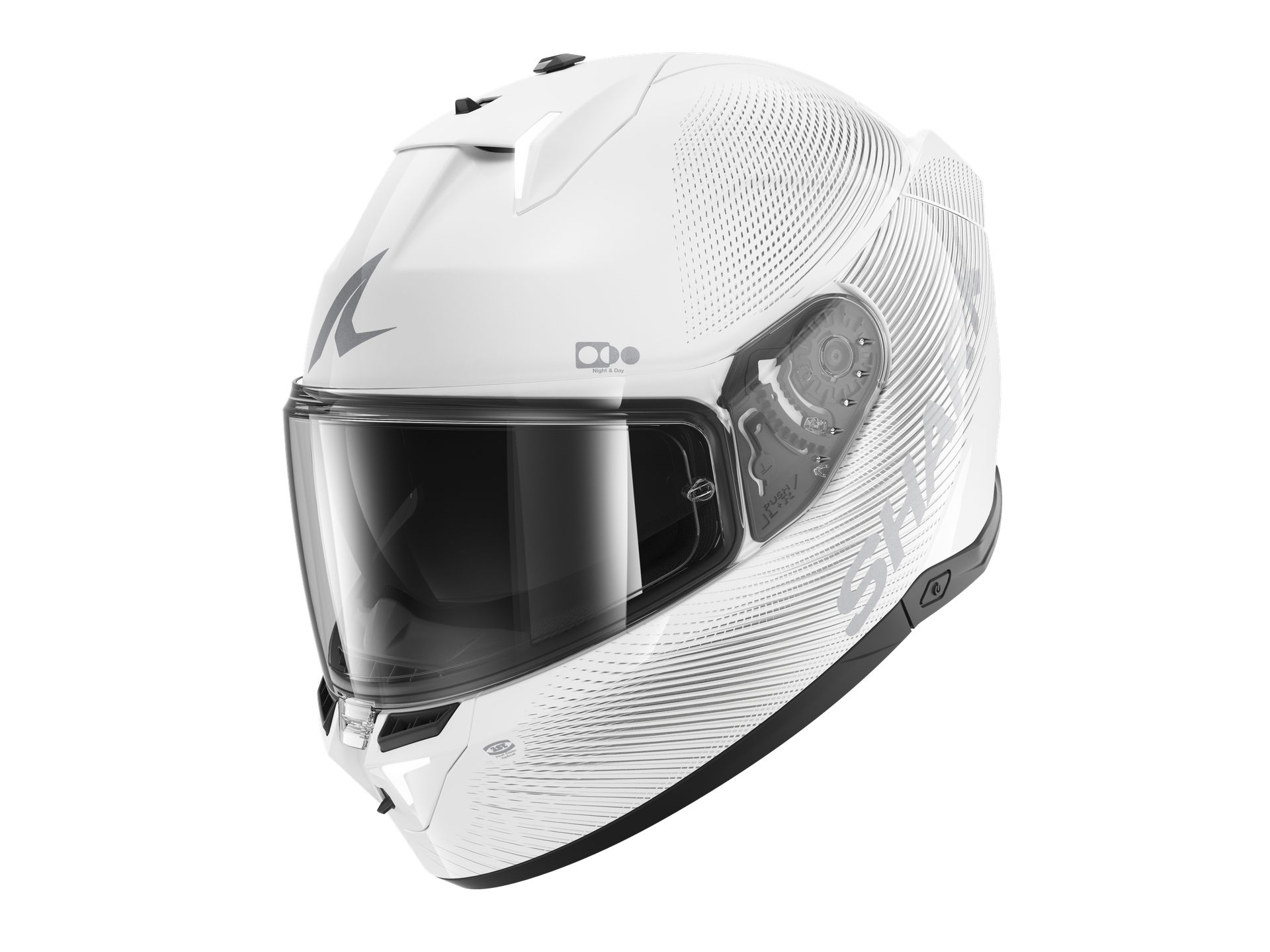 Kask Integralny Shark Skwal I3 SP Lyne Złamany Biały/SrebrnyXXL