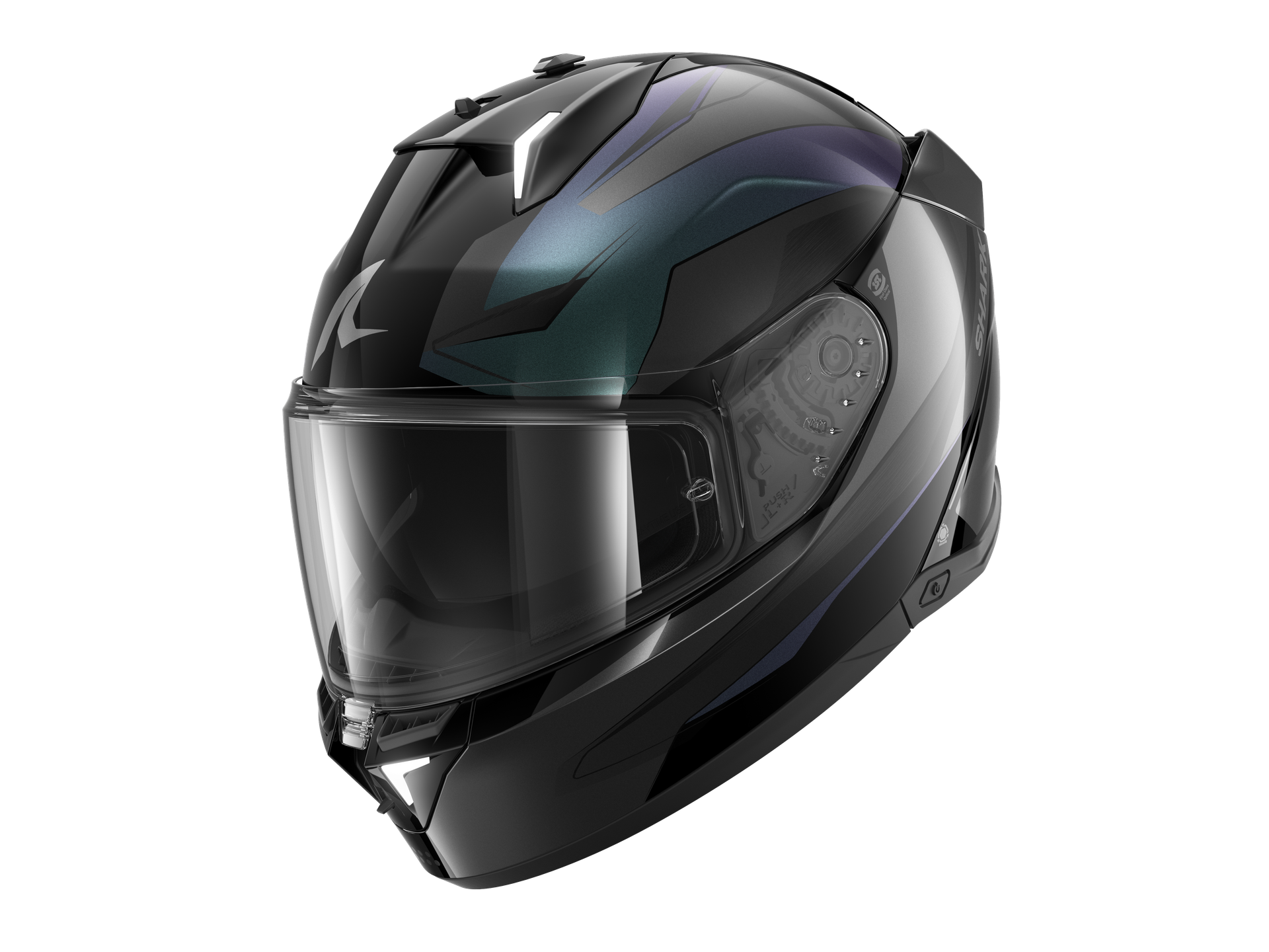 Kask Integralny Shark Skwal I3 Mekarium Czarny/Kameleon/AntracytXS