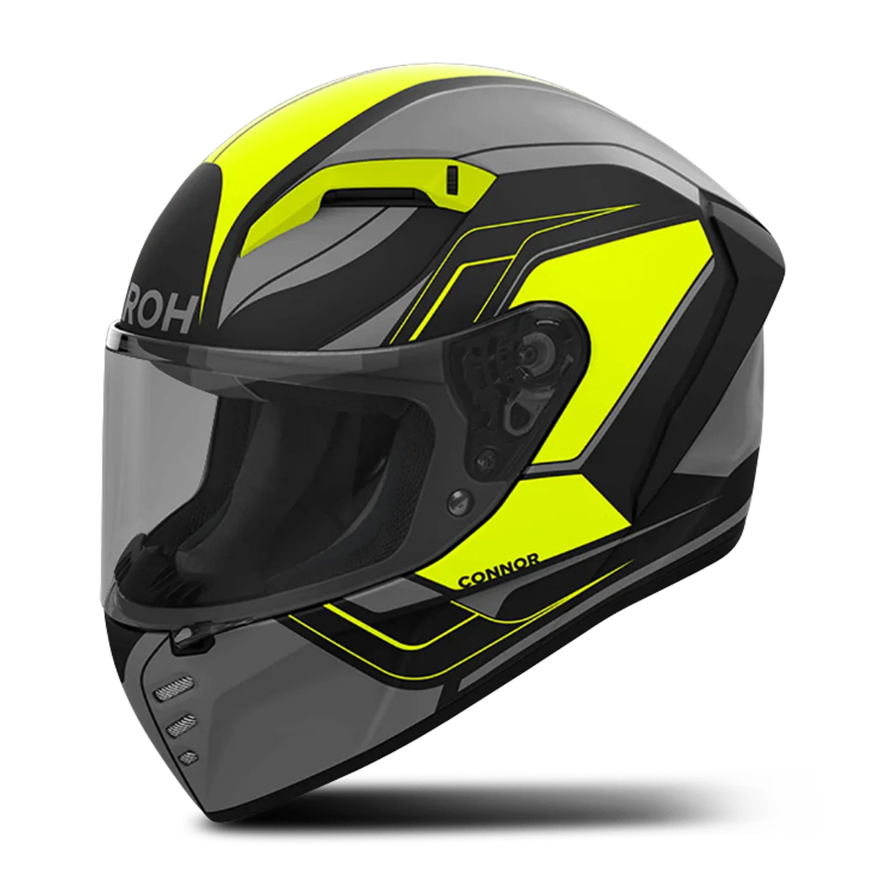 Kask Integralny Airoh Connor Dunk Żółty MatowyL