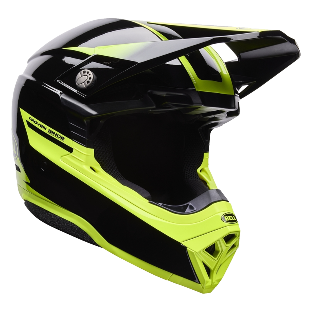 Kask Cross BELL Moto-10 Mips Fade Czarny/ŻółtyS