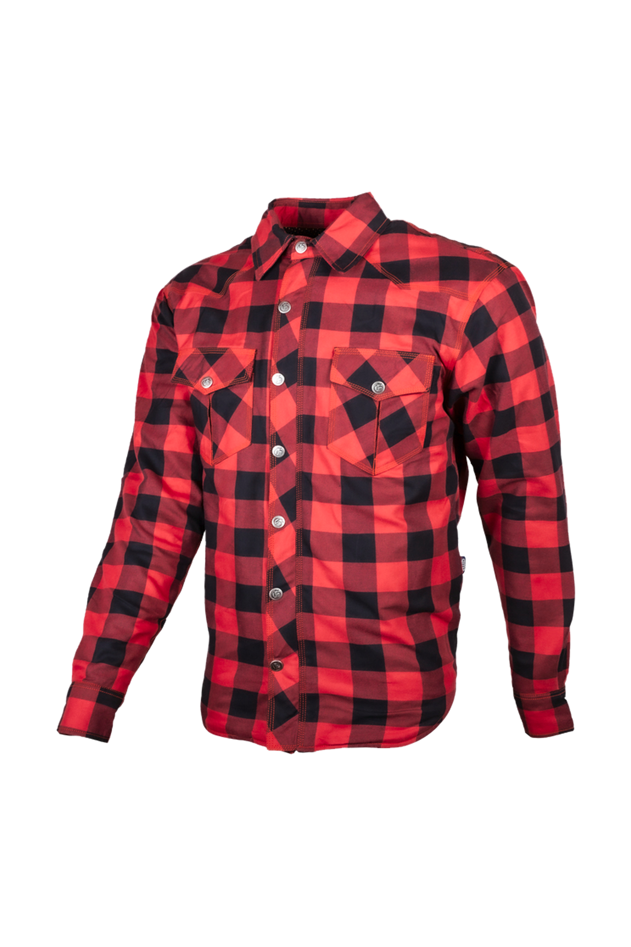 Koszula Motocyklowa GMS Jaguar Flanelowa Czarny/CzerwonyS