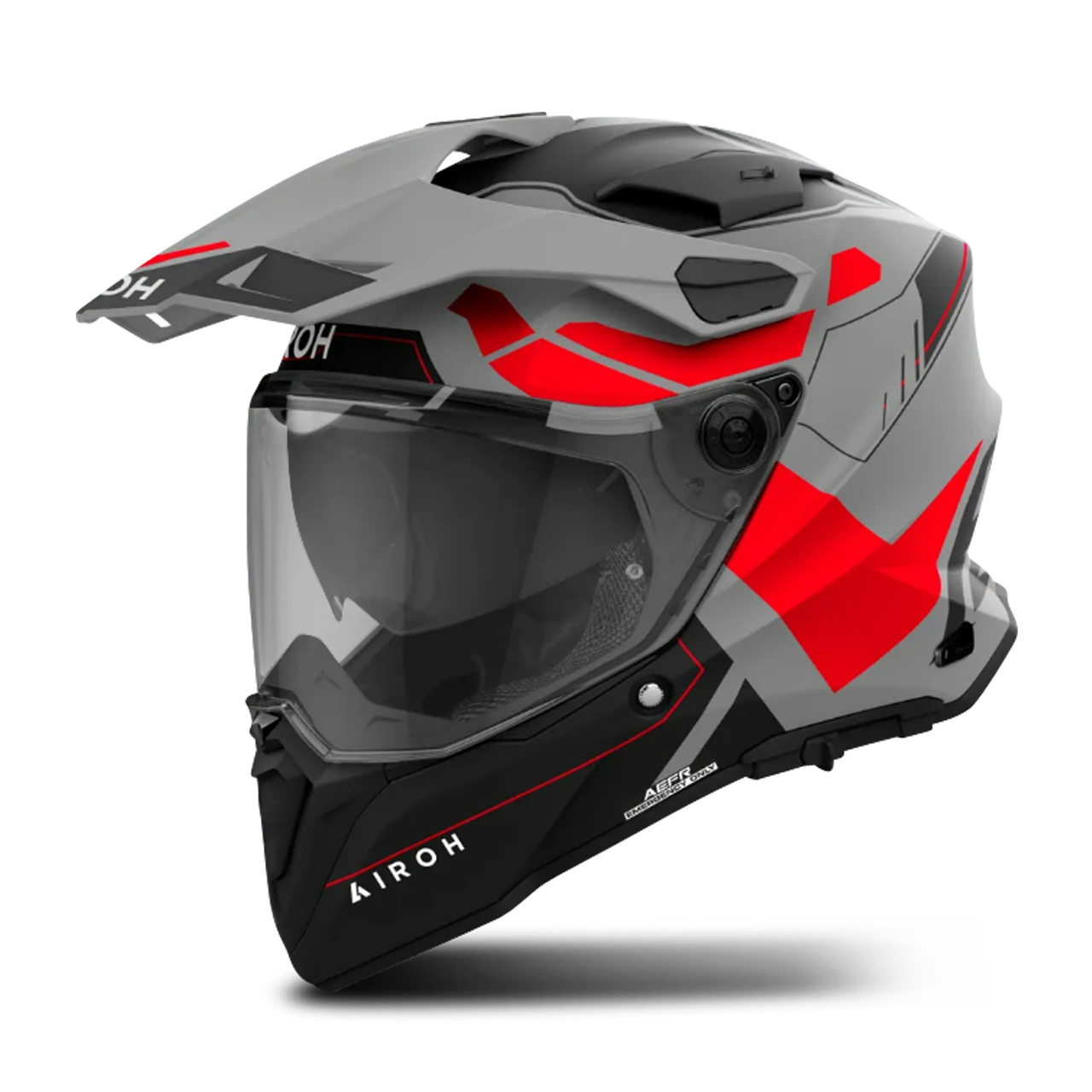 Kask Integralny Airoh Commander 2 Reveal Czerwony fluorescencyjny matowyS