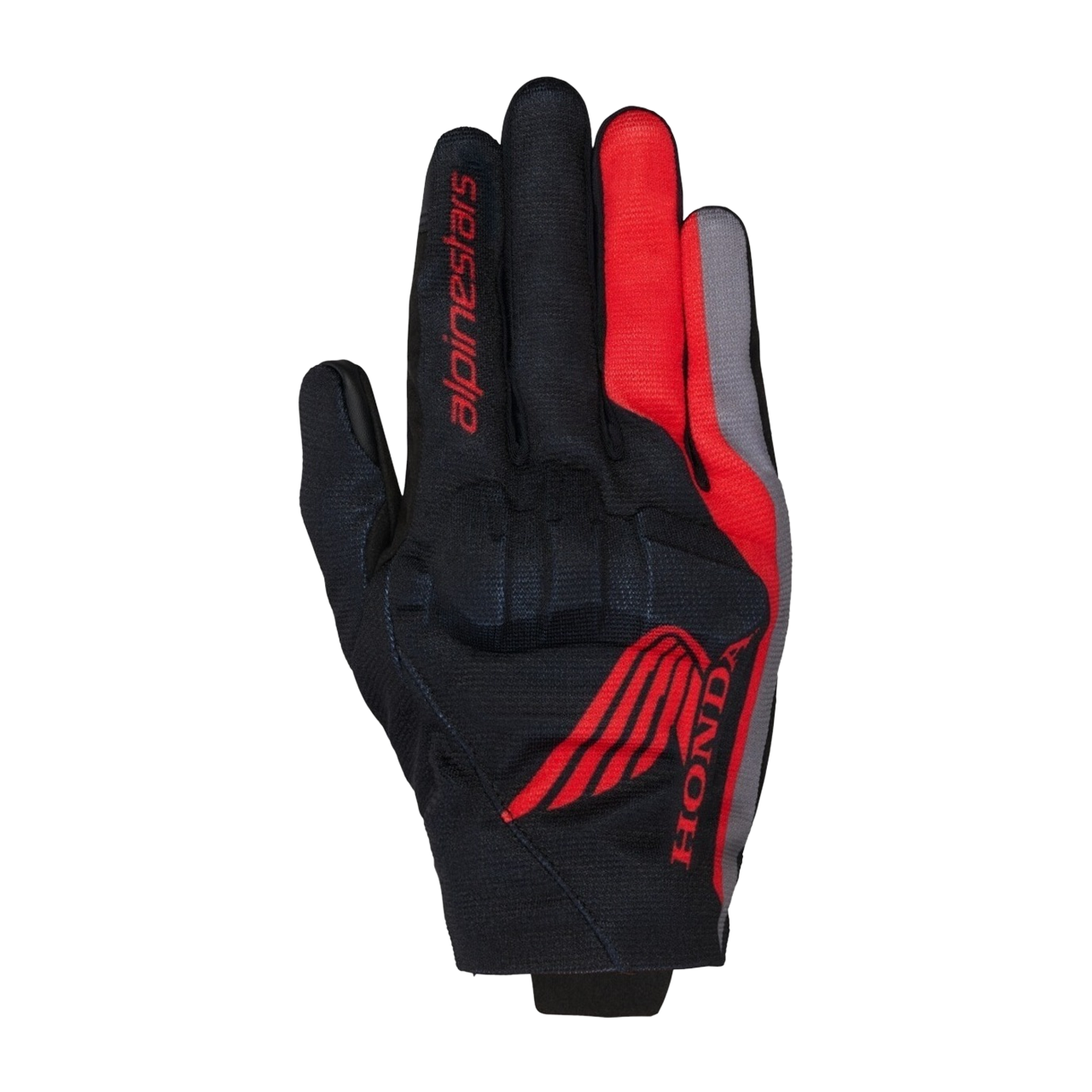 Rękawice motocyklowe Alpinestars Honda Reef V2 Czarny/Ciemnoszary/JasnoczerwonyXL