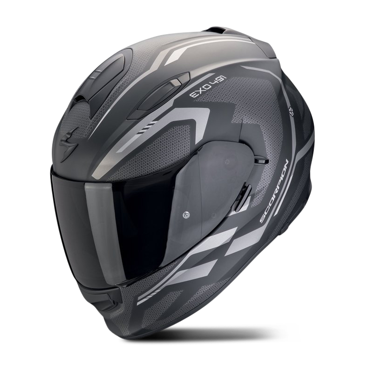 Kask Integralny Scorpion EXO-491 Kripta Matowy Blade Matowy Czarny/SrebrnyXS