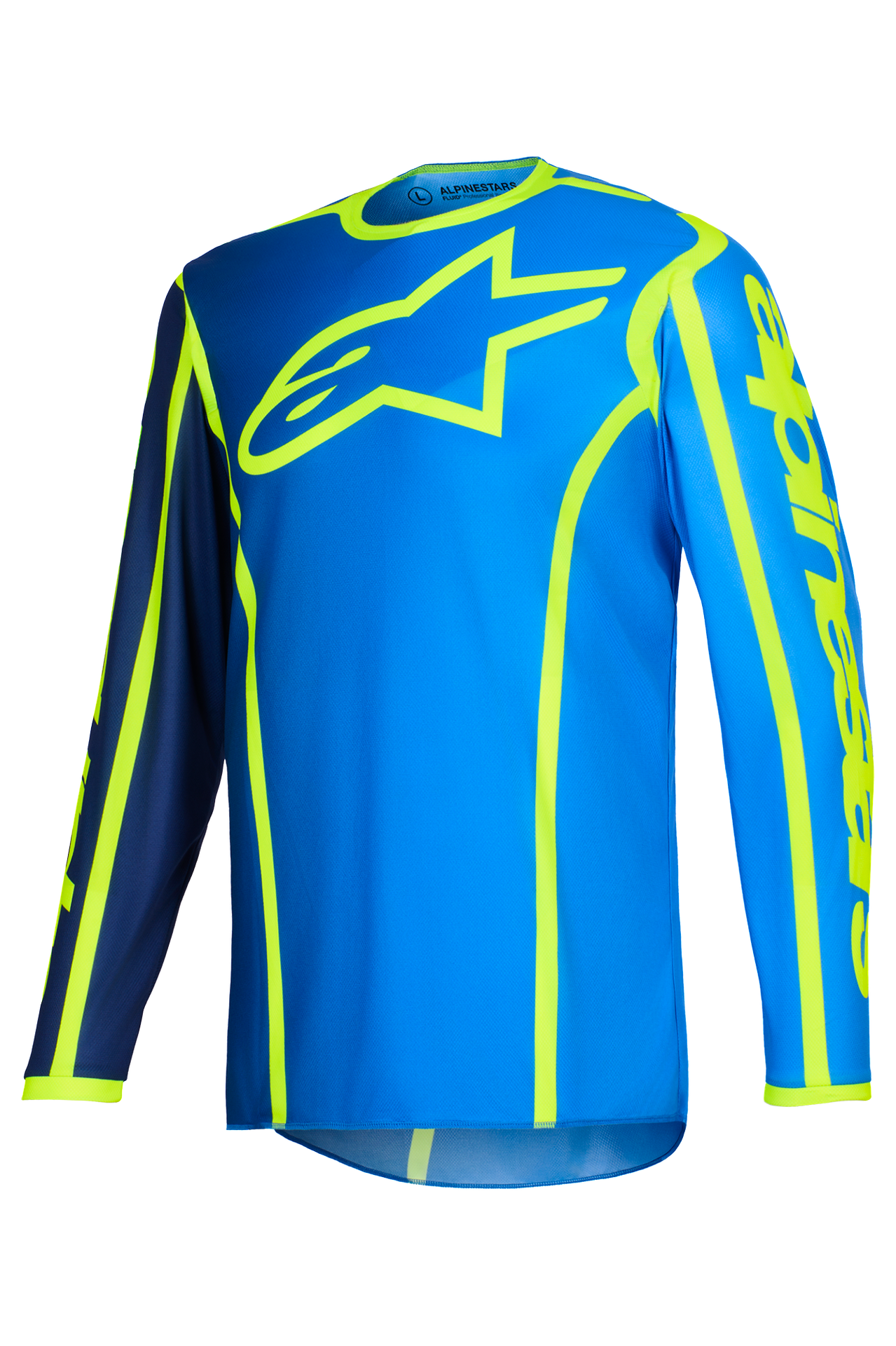 Bluza Cross Alpinestars Fluid Apex Niebieski/Żółty FluorescencyjnyXXL