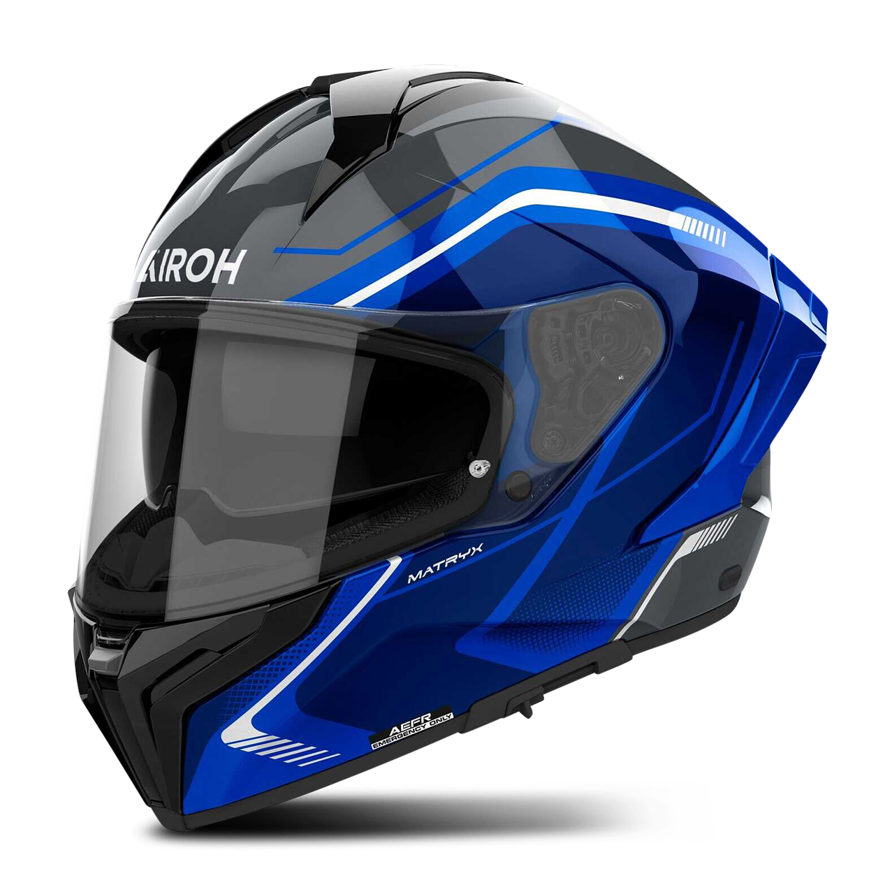 Kask Integralny Airoh Matryx Wide Błyszczący niebieskiL