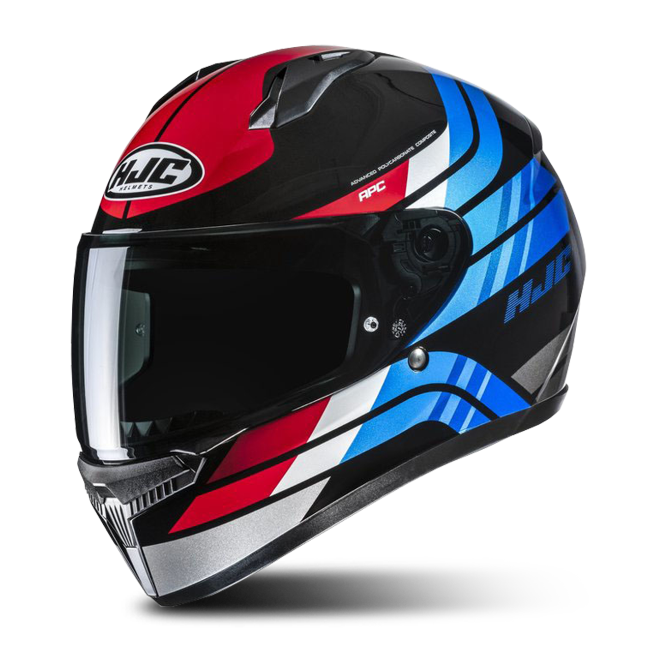 Kask Integralny HJC C10 Hiper Czarny/Czerwony/NiebieskiXL