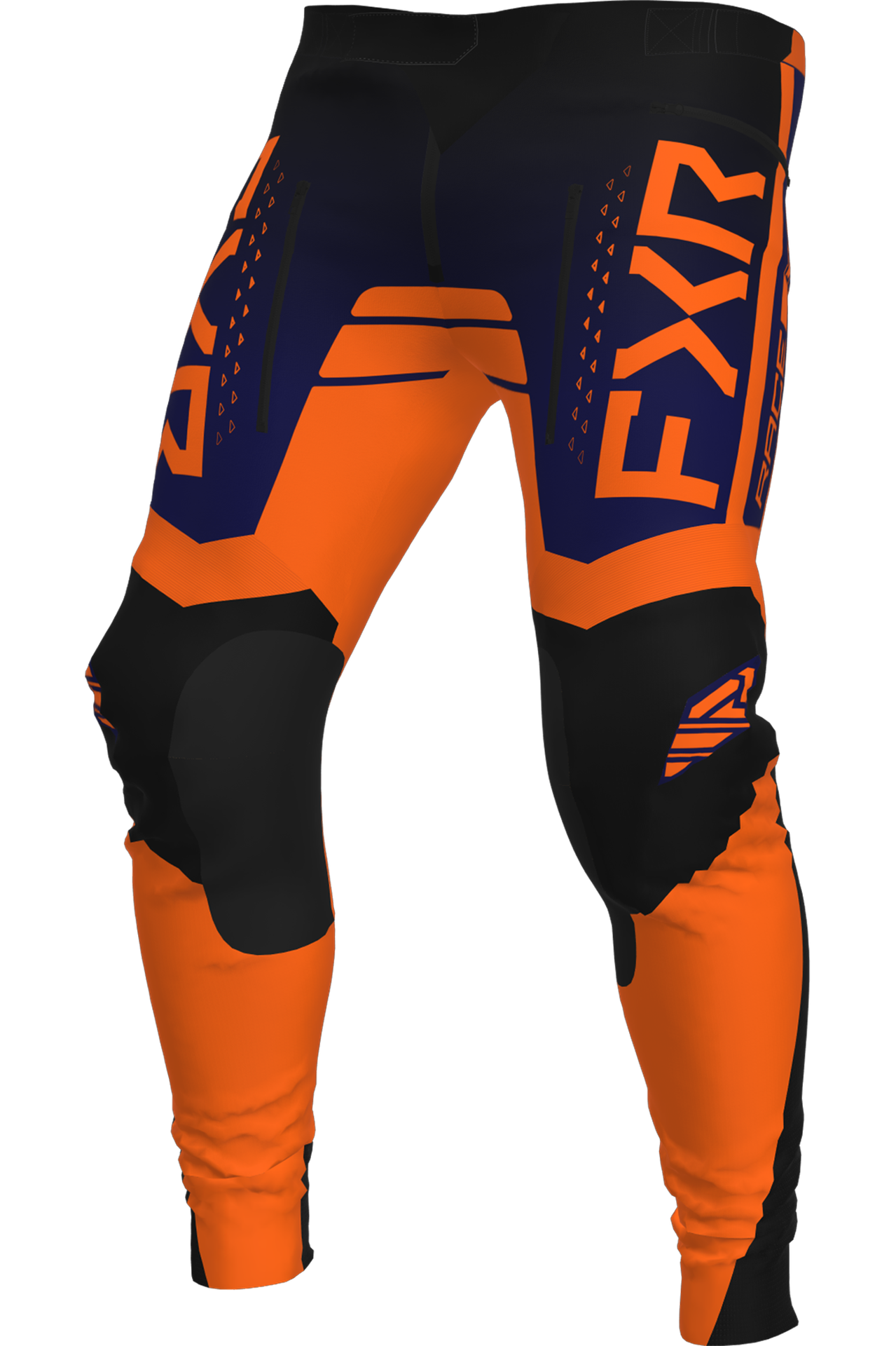 Spodnie Cross FXR Contender Głęboki Granatowy/Pomarańczowy34