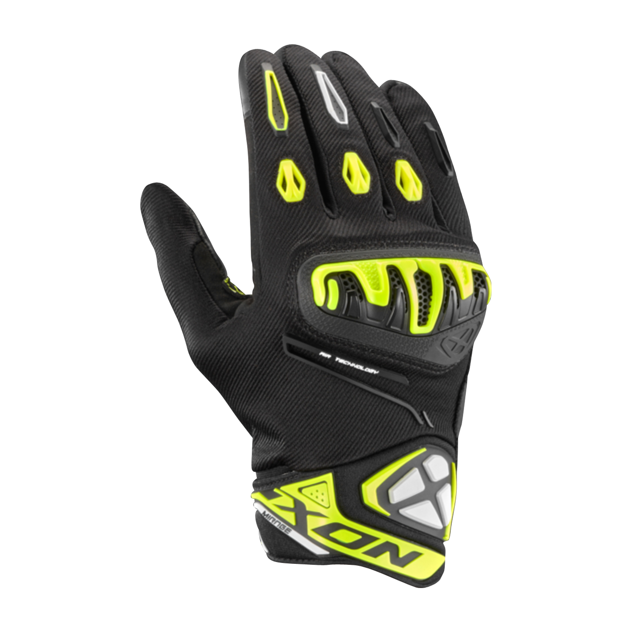 Rękawice Motocyklowe Ixon Mirage Air Czarny/JasnożółtyM