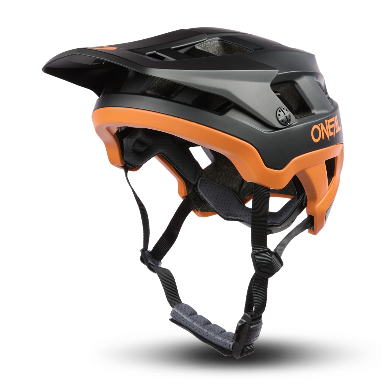 Kask MTB O'Neal Defender Czarny/PomarańczowyL-XL
