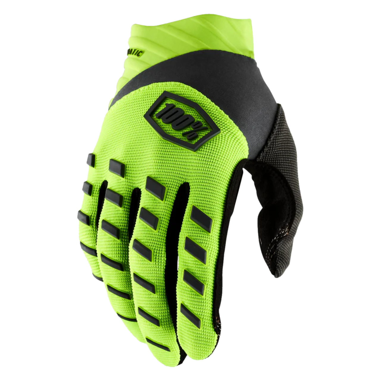 Rękawice Cross 100% Airmatic Fluorescencyjny Żółty/CzarnyM