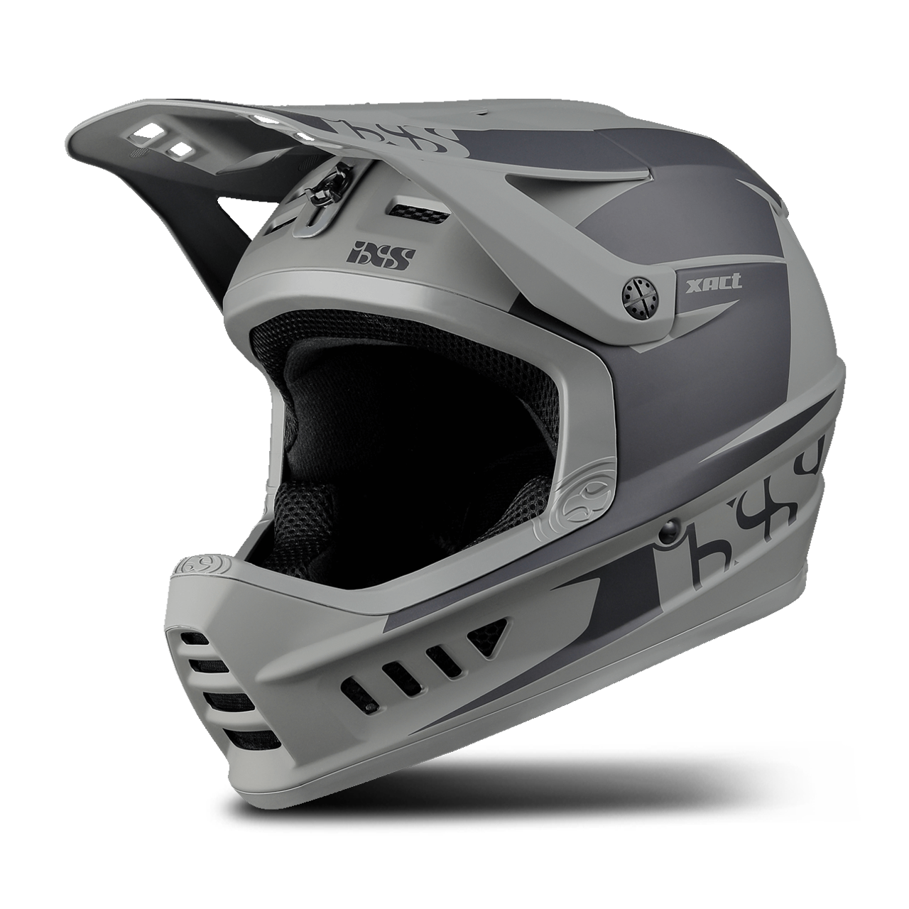 Kask MTB iXS Xact Evo Downhill Grafitowy CzarnyXS-S