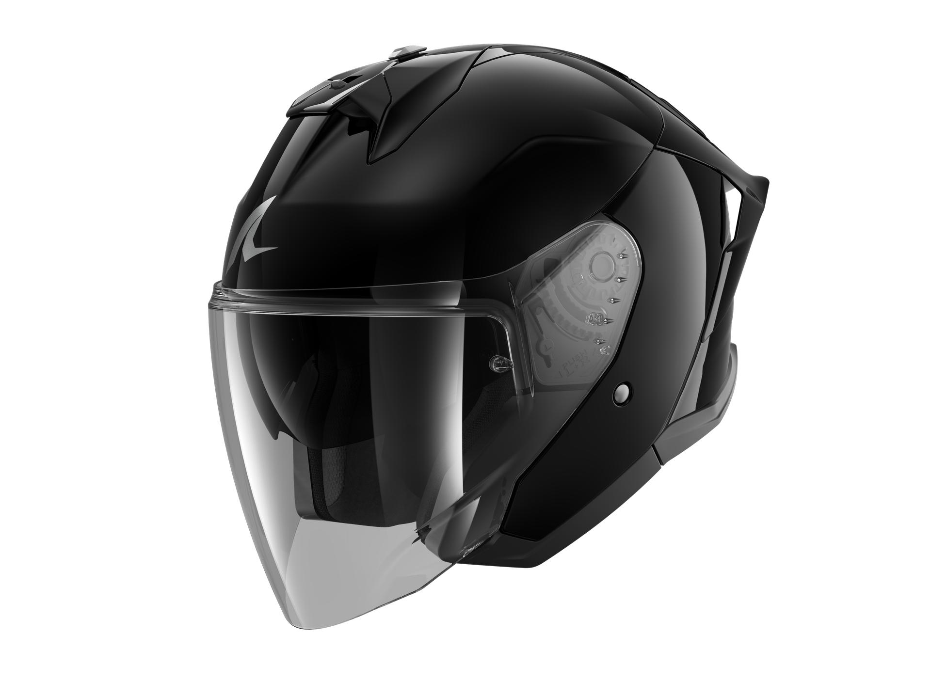 Kask Otwarty Shark Skwal Jet Cup Blank CzarnyXL