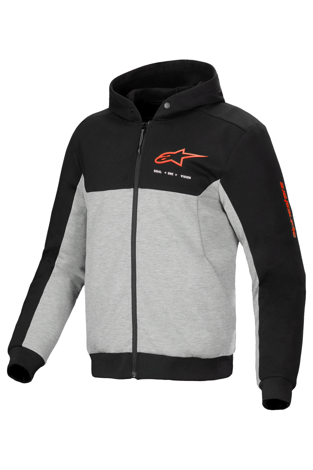 Bluza Motocyklowa Alpinestars Chrome V2 Sport Czarny Szary/Melanż/Czerwony Fluorescencyjny4XL