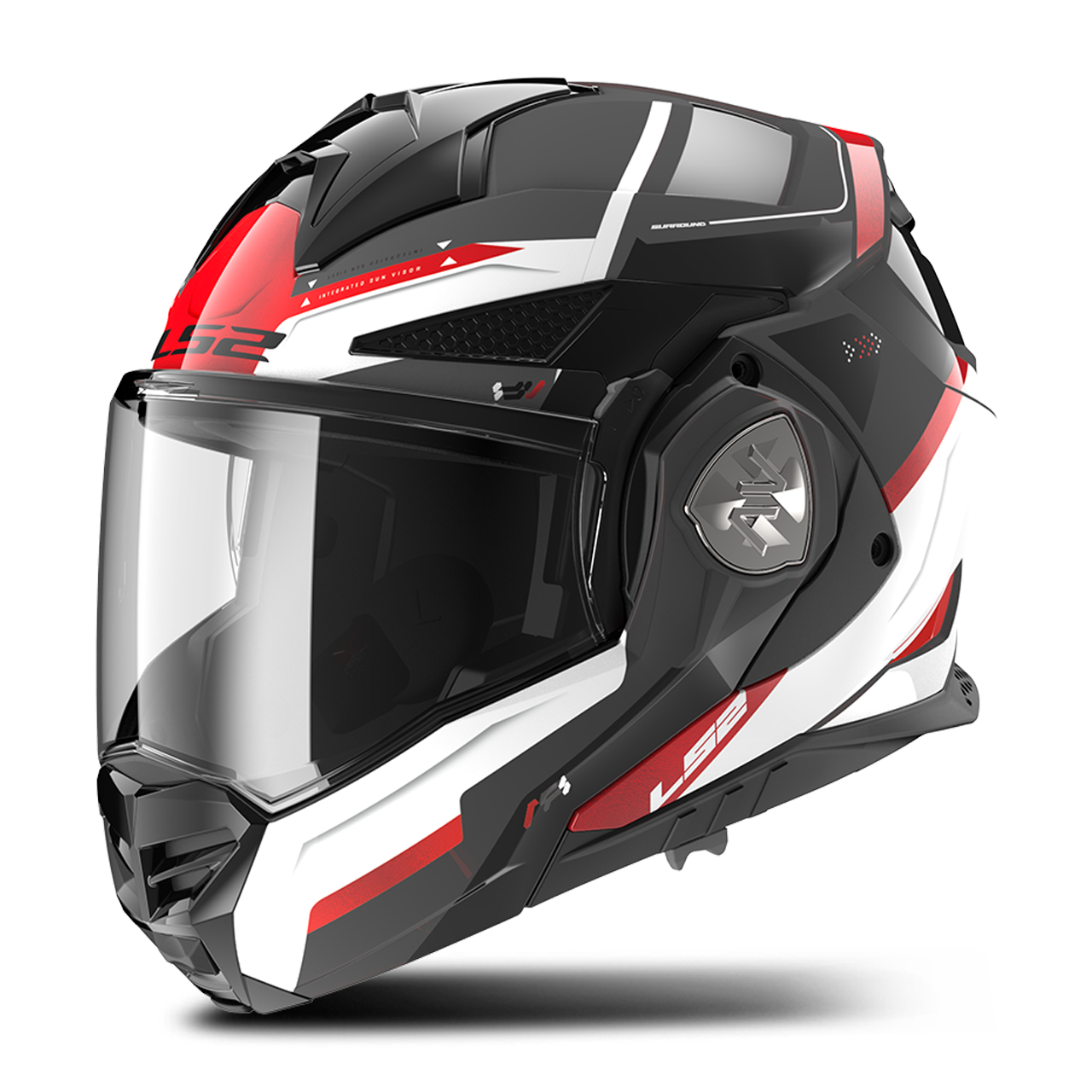 Kask Adventure LS2 FF901 ADVANT X Spectrum Czarny/Złamany Biały/CzerwonyXXXL