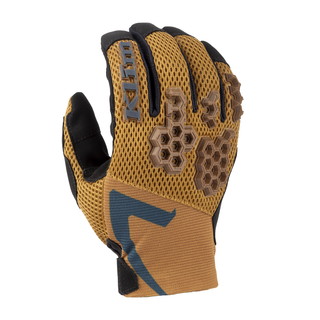 Rękawice Cross Klim Mojave Złocistobrązowy/PetrolowyXXL