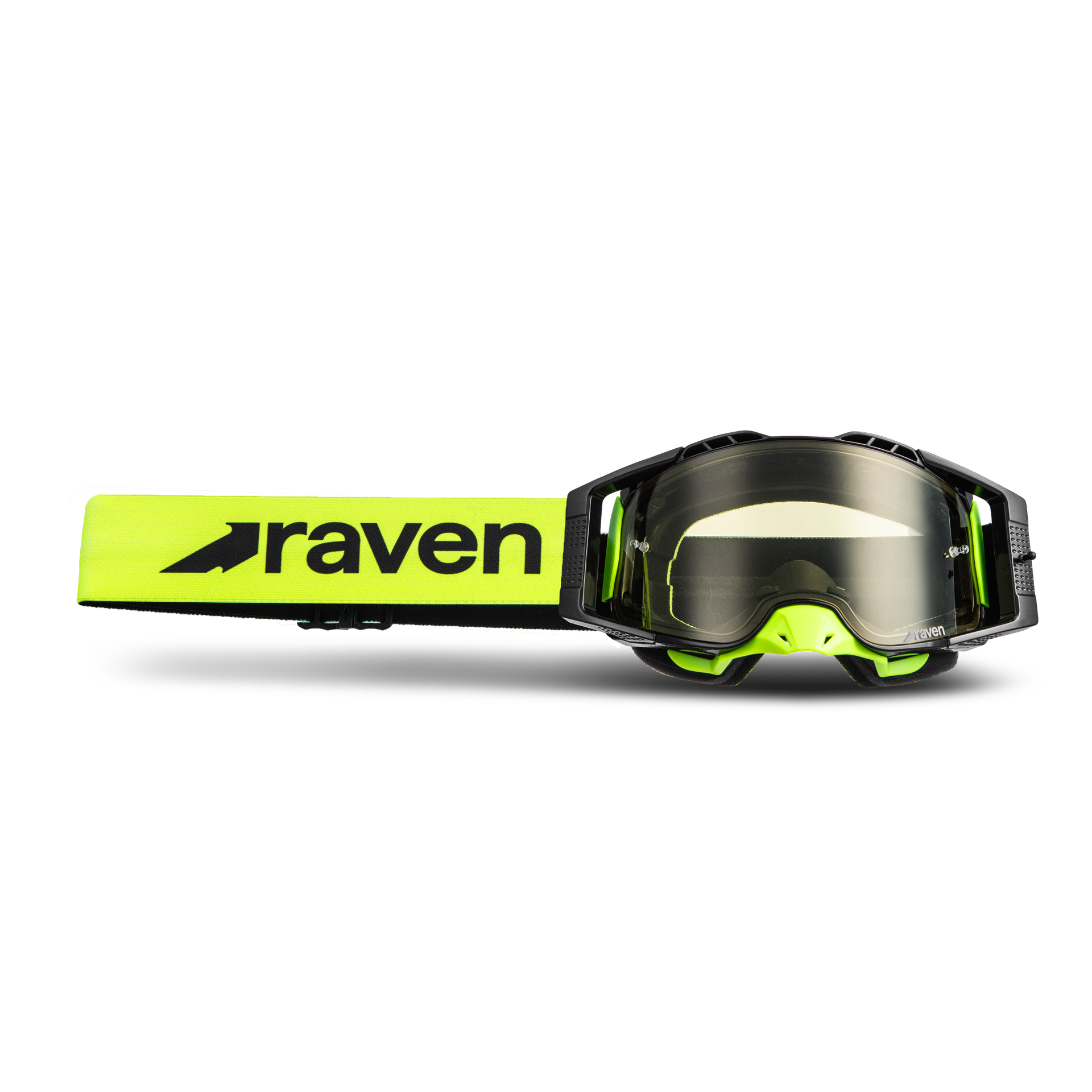 Gogle Cross Raven Rysen Hi-Vis/Czarny