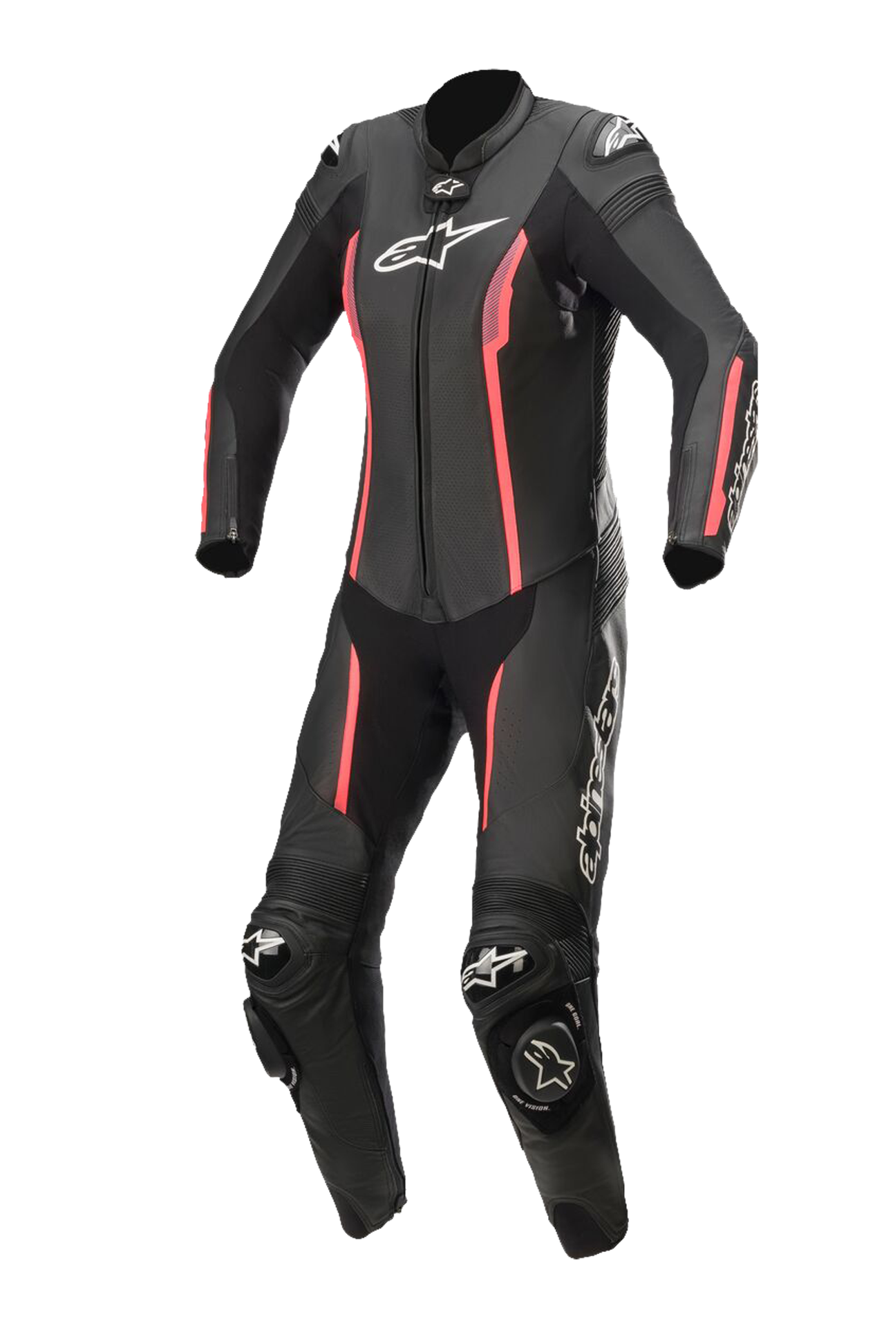 Kombinezon Skórzany Jednoczęściowy Alpinestars Stella Missile V2 Damski Czarny/Diva Różowy/Grafitowy40