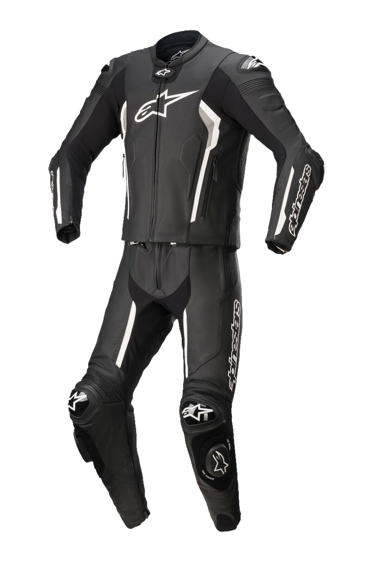 Kombinezon Skórzany Alpinestars Missile V2 2-Częściowy Czarny/Złamany Biały58