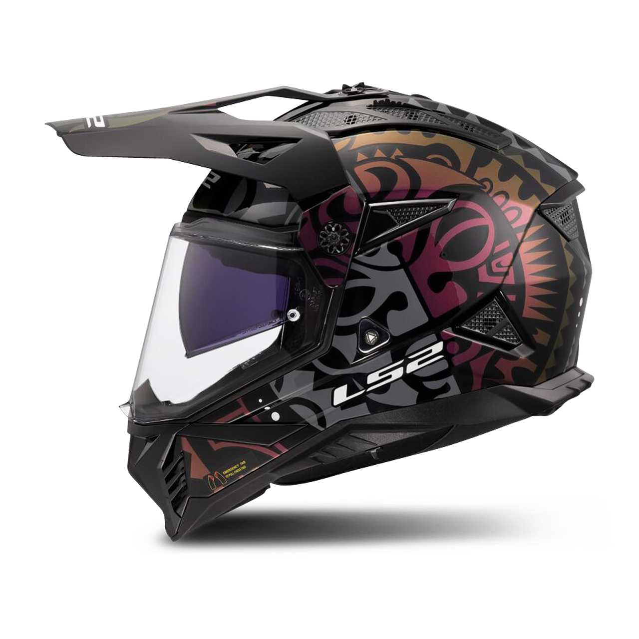 Kask Adventure LS2 MX702 Pioneer II CzarnyXXXL