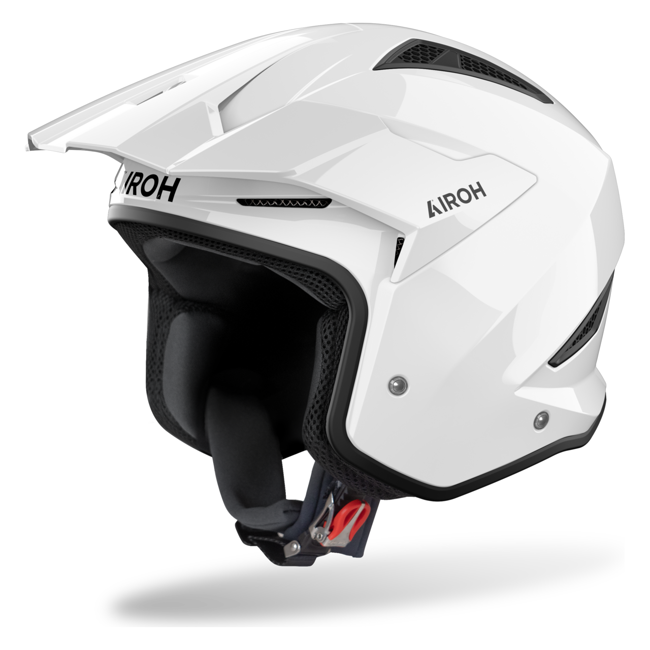 Kask Otwarty Airoh TRR II Złamany Biały GlossXL