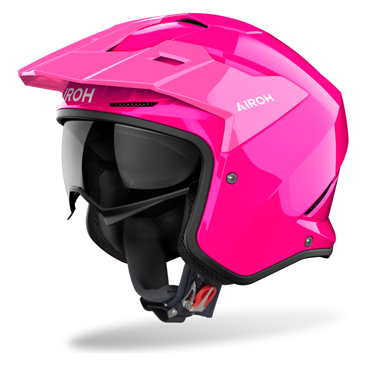 Kask Otwarty Airoh Kombakt Różowy błyszczącyS