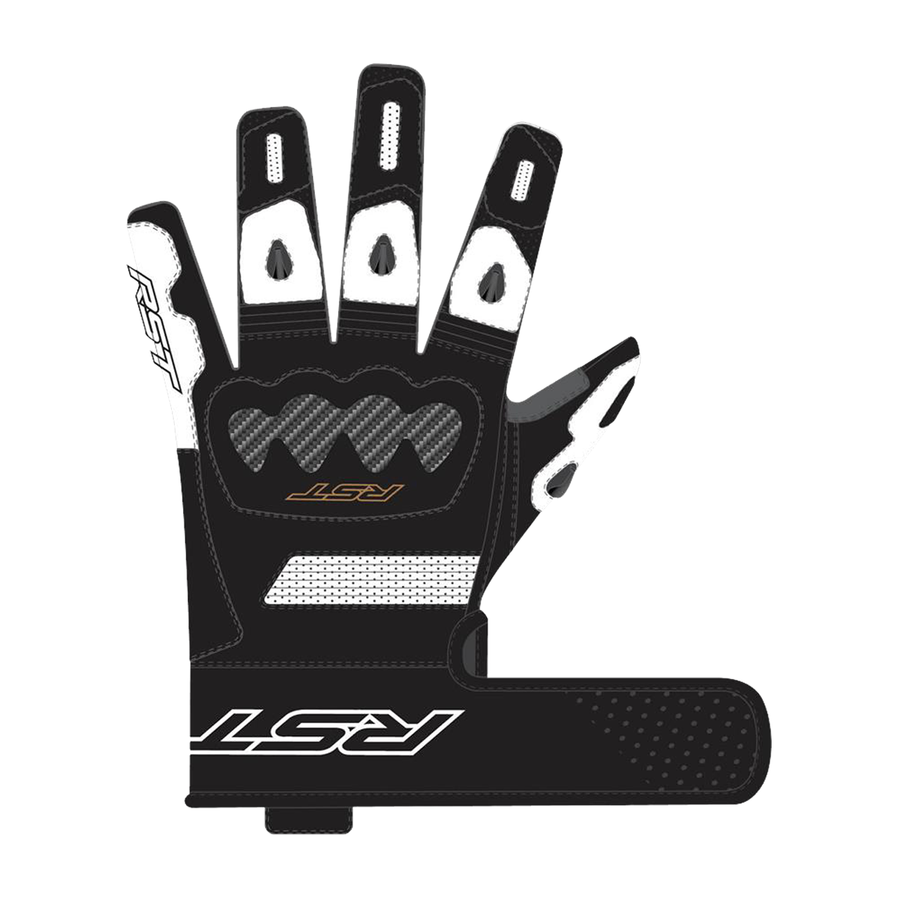 Rękawice Motocyklowe RST Freestyle 2 Złamany BiałyM