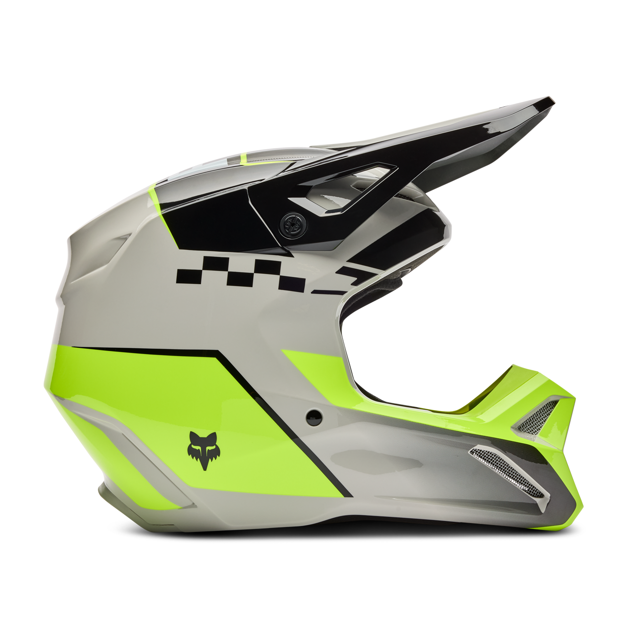 Kask Cross FOX V1 Collect Szary/ŻółtyXL