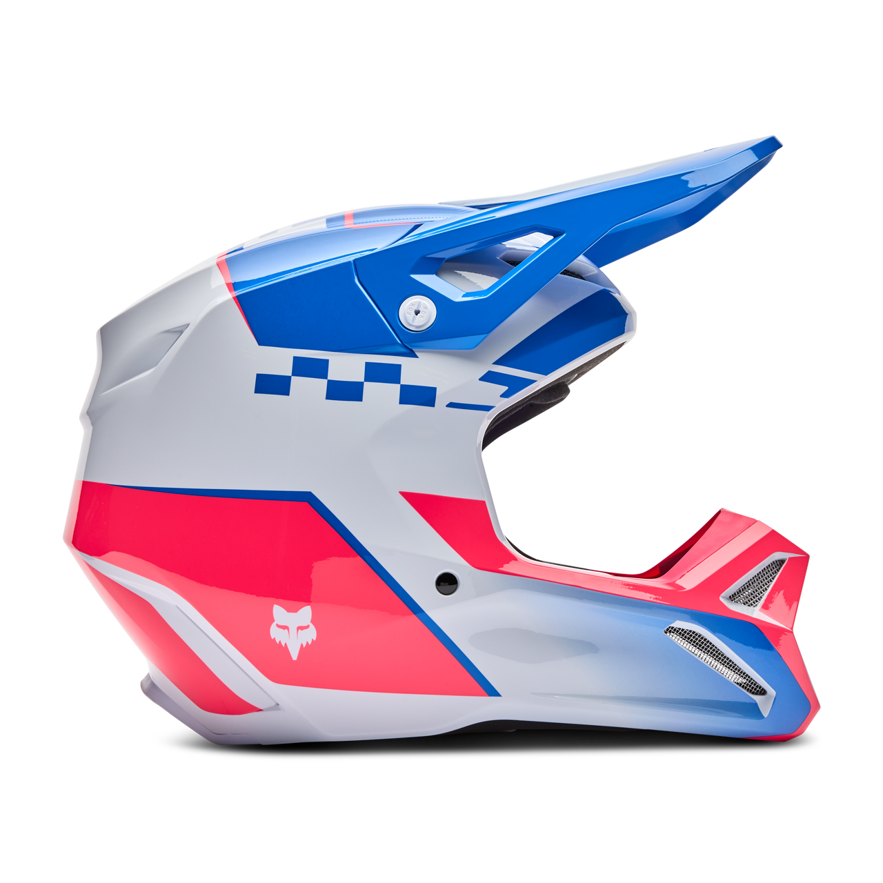 Kask Cross FOX V1 Collect Niebieski/RóżowyM