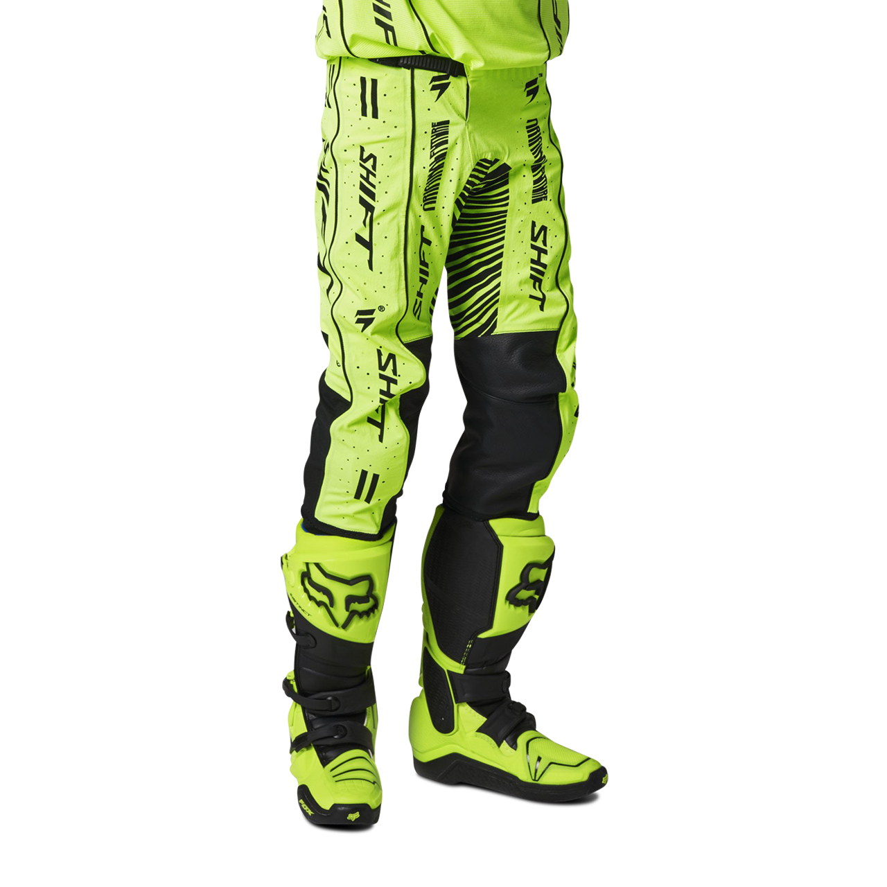 Spodnie Cross Shift Blue Label Cuda Fluorescencyjny zielony34