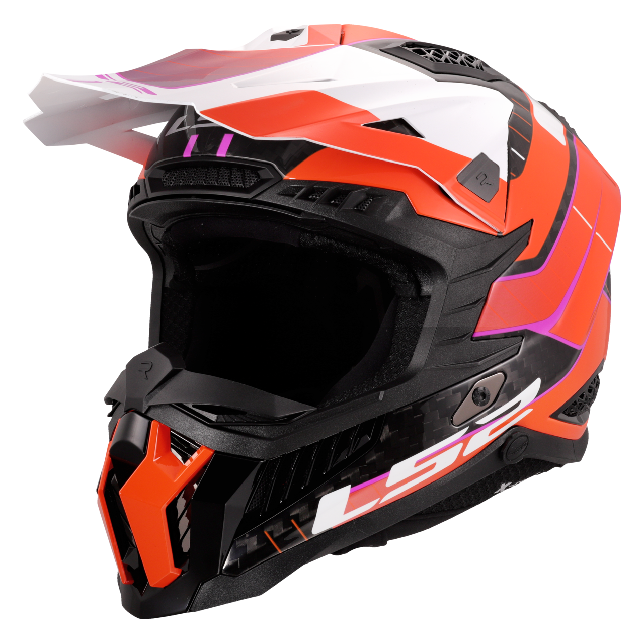 Kask Cross LS2 MX703 X-Force Galuo Pomarańczowy połyskXL