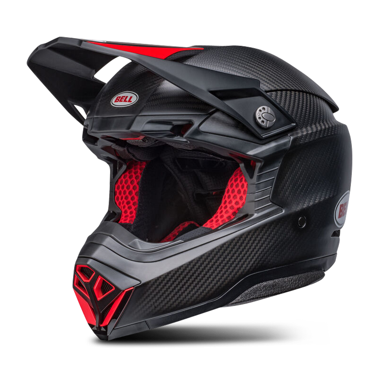 Kask Cross BELL Moto-10 Spherical Czarny/CzerwonyL