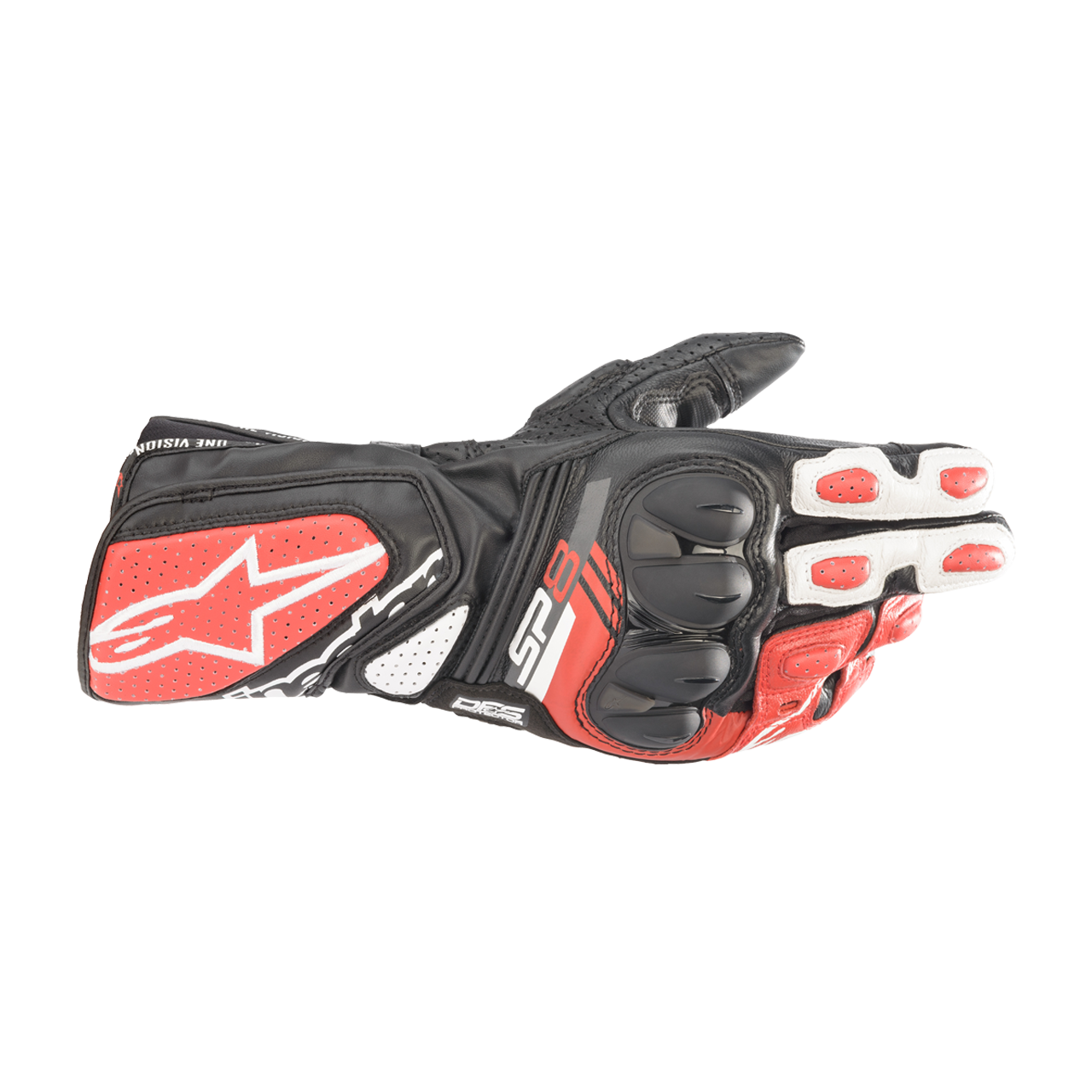 Rękawice Motocyklowe Alpinestars SP-8 V3 Czarny/Złamany Biały/JasnoczerwonyXXXL